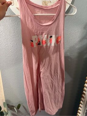 Victoria secret pink twist back muscle tank large